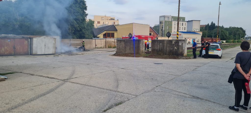 NITRA: Požiar na vlakovej stanici
