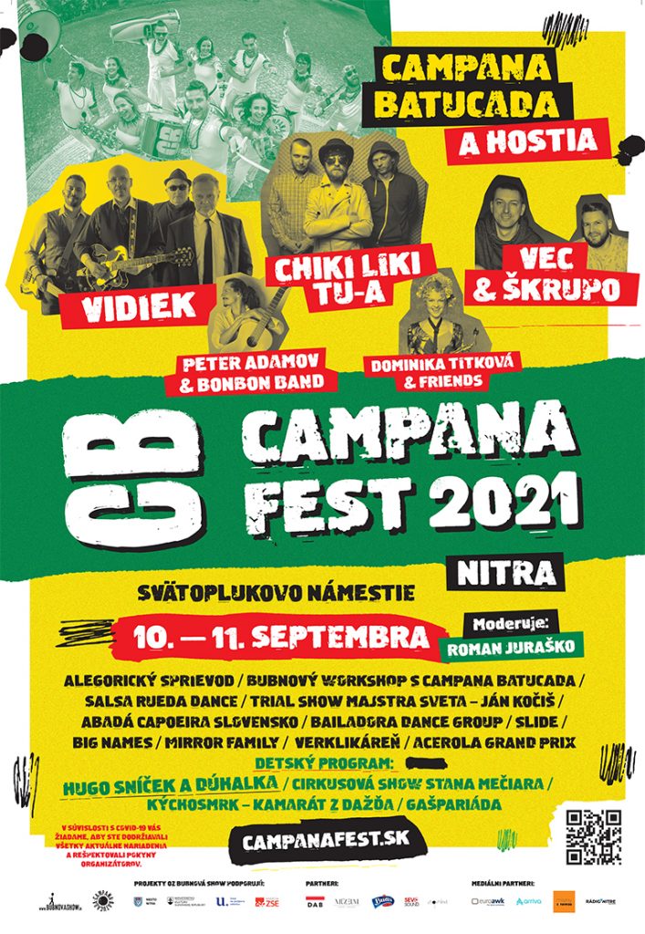 CAMPANA fest 2021 potrvá dva dni, Nitra sa stane mestom SAMBY