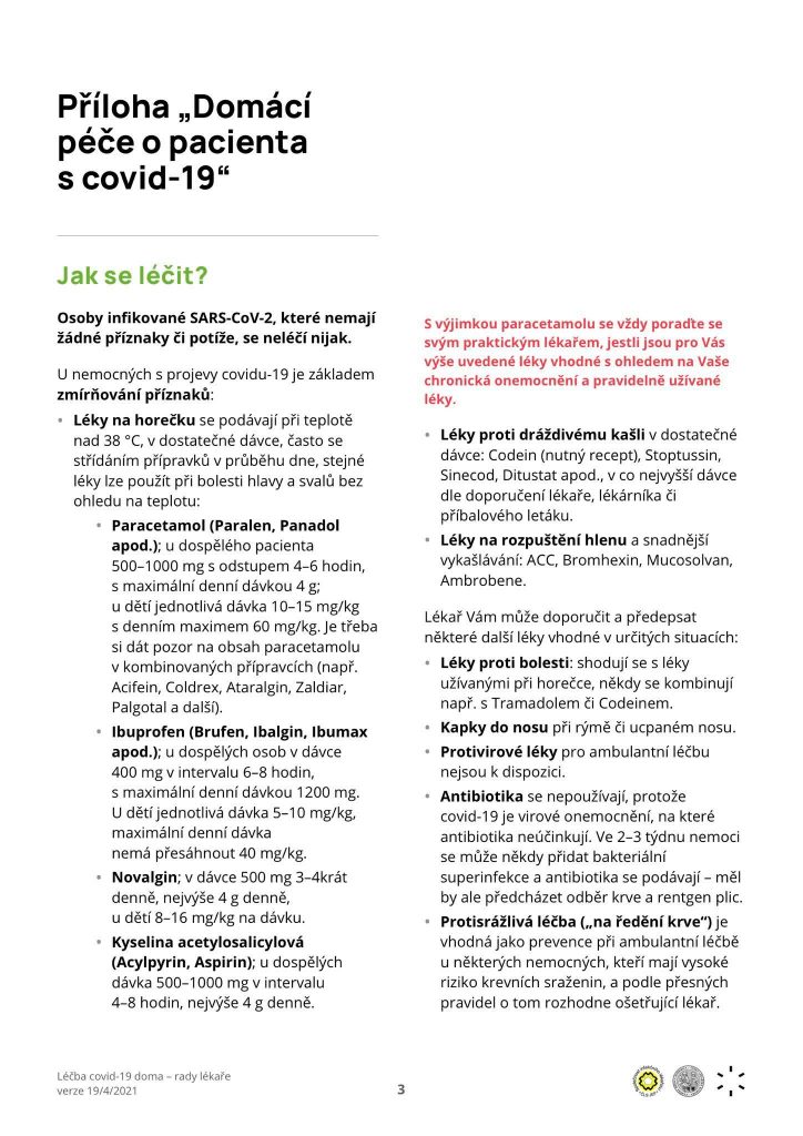 Dobré rady pri domácej liečbe ochorenia Covid-19