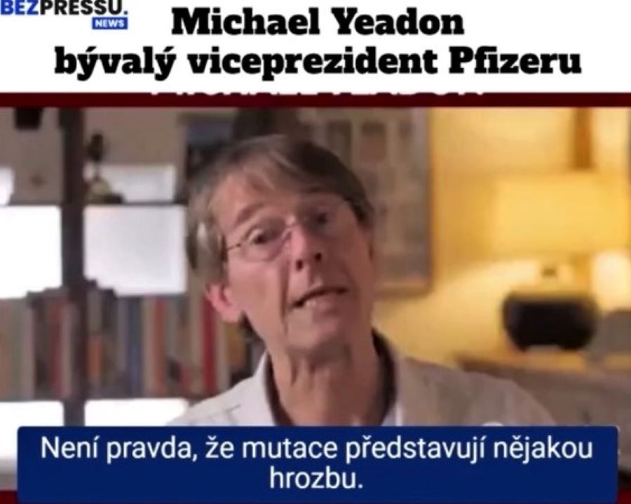 Spoveď bývalého riaditeľa Pfizeru doktora Michaela Yeadona. Akonáhle sa raz nakazíte, ste imúnny, hovorí (VIDEO)