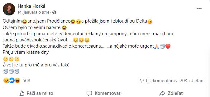 Česká speváčka Hana Horká sa zámerne nakazila Covidom, aby mala proti nemu imunitu. Svoj „pokus“, žiaľ, neprežila