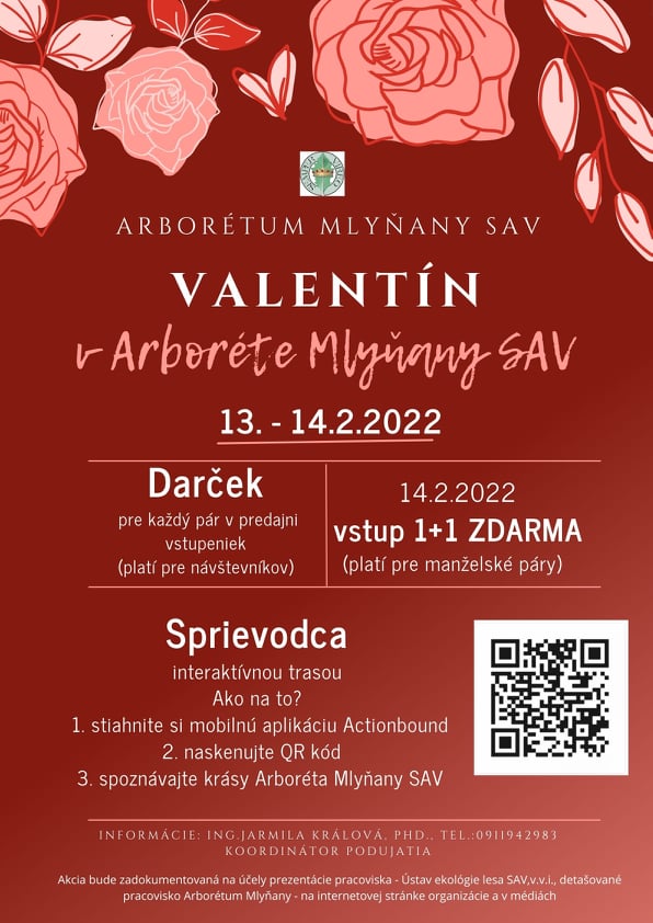 Užite si romantického Valentína v Arboréte Mlyňany