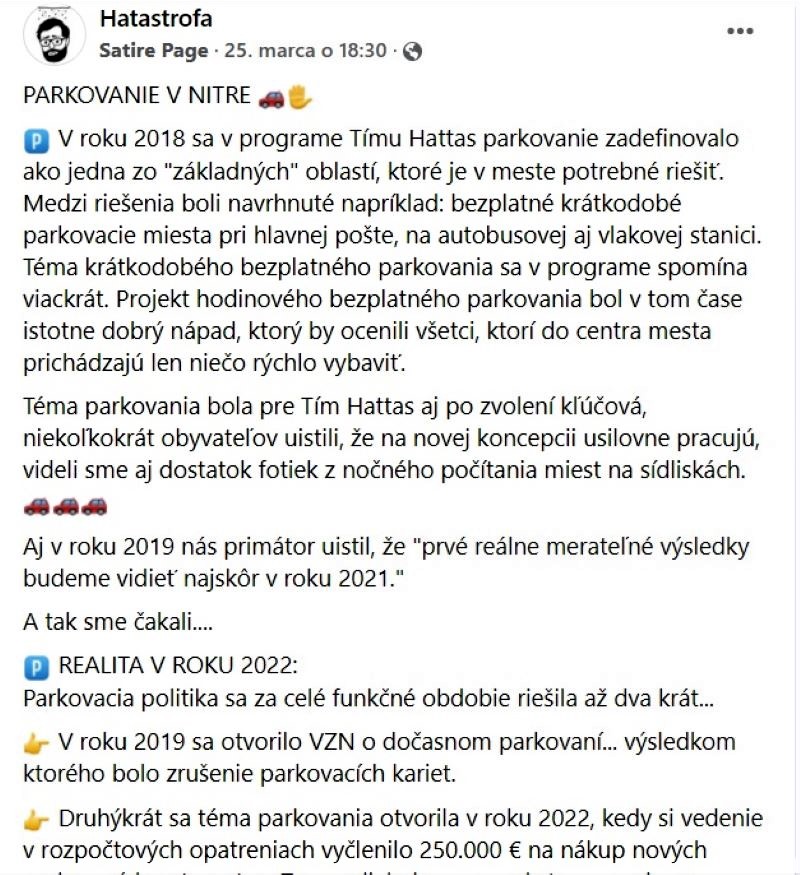 Hotová Hatastrofa: Nitra nové parkovacie automaty už má, parkovaciu politiku však nie, na nej sa pracuje už roky!
