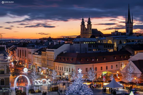 Vianočná Nitra z výšky: Potešte sa výhľadom