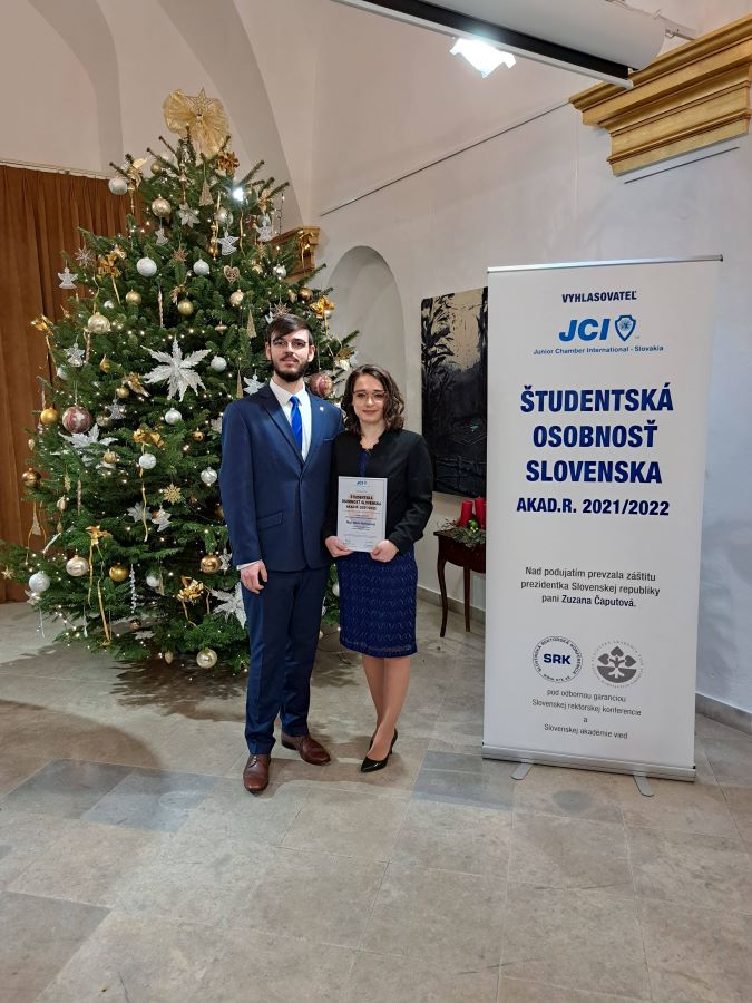 Mgr. Silvia HARINGOVÁ (UKF) sa stala laureátkou ocenenia Študentská osobnosť roka