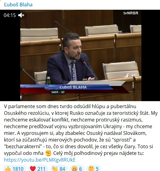 Blaha poriadne naložil Osuskému: Nič sprostejšie a bezcharakternejšie ešte nikto v našom parlamente o Slovákoch nepovedal! (VIDEO)