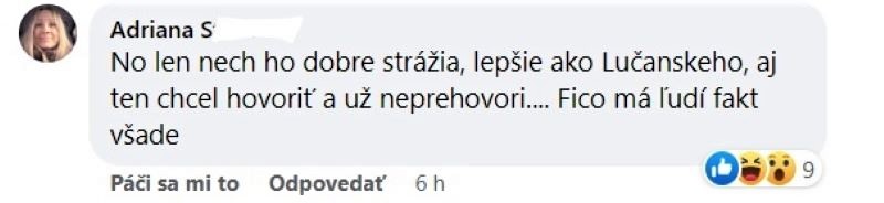 facebook komentár o Kočnerovi, písala Adriana