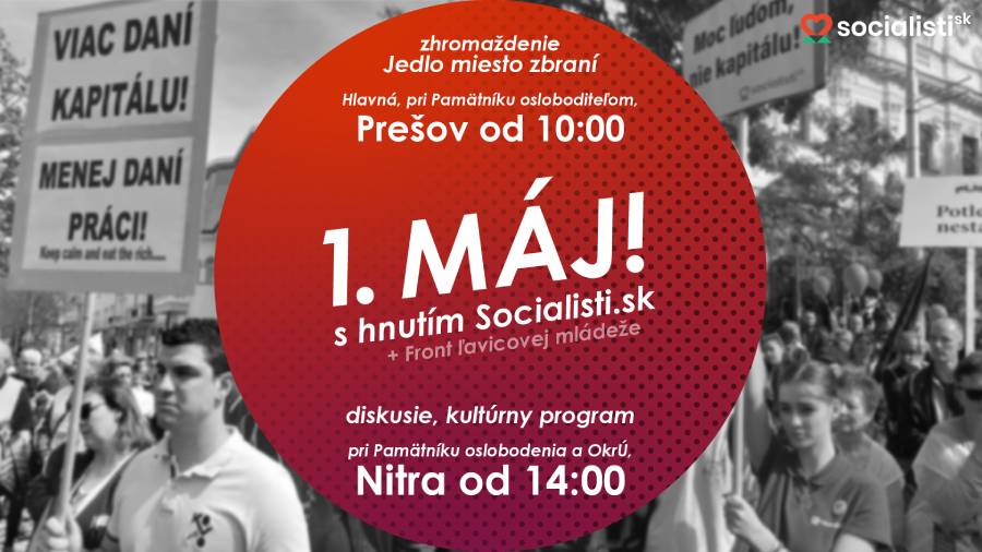 Hnutie Socialisti.sk v Nitre chystajú oslavy 1. mája